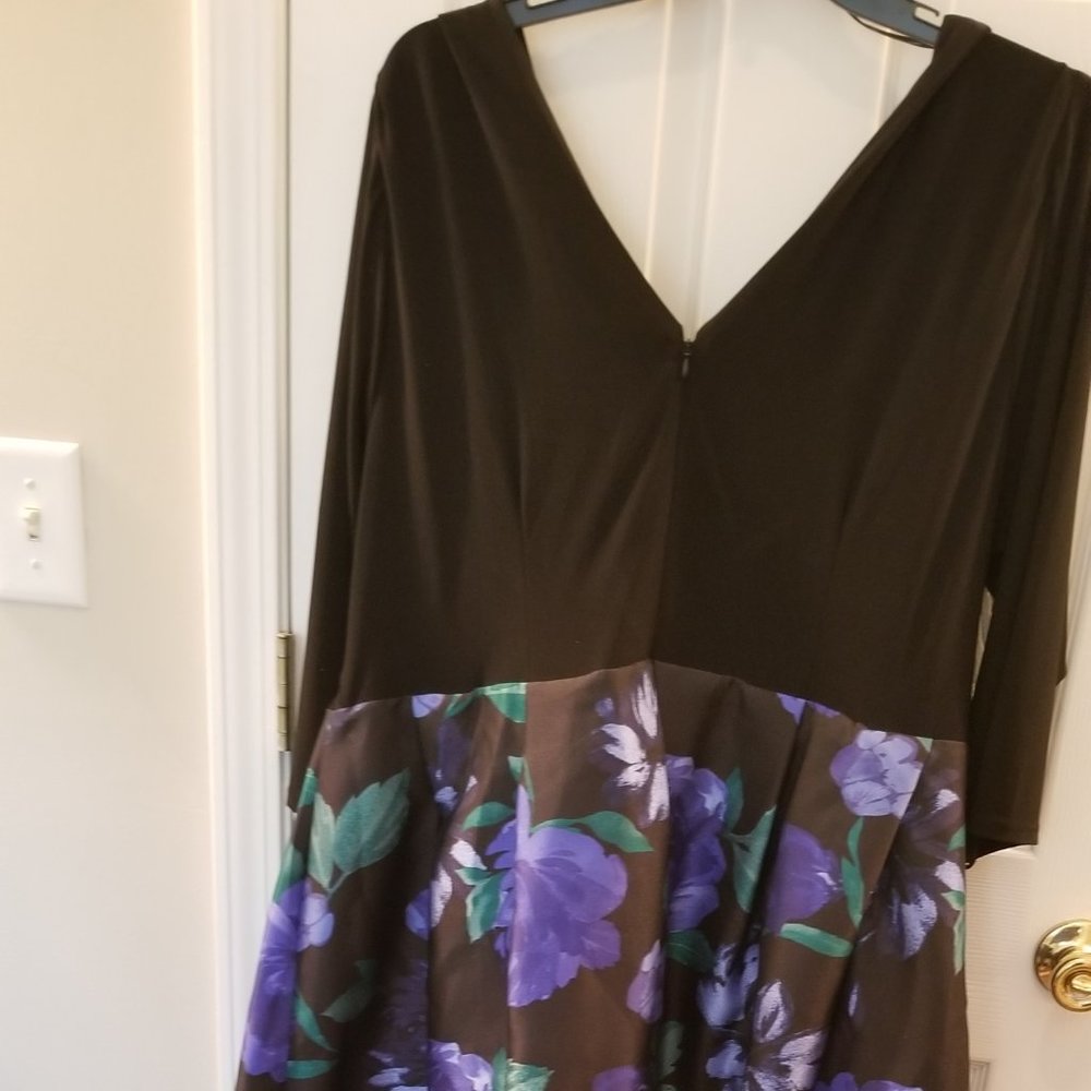 Black and Floral Gown